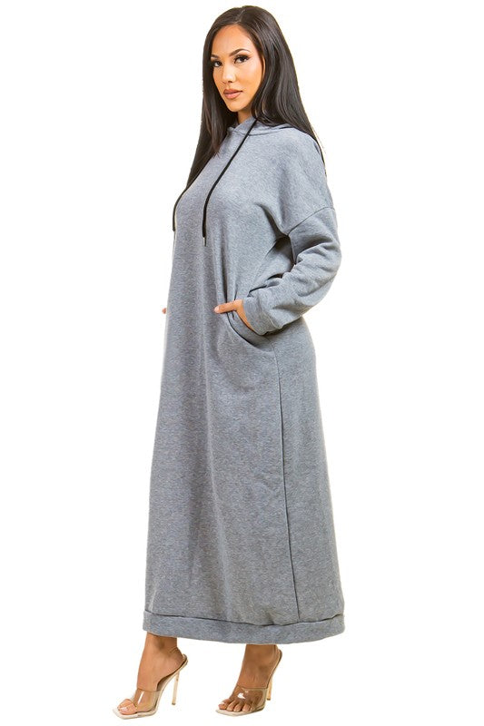 Long Sleeve Hoodie Dress