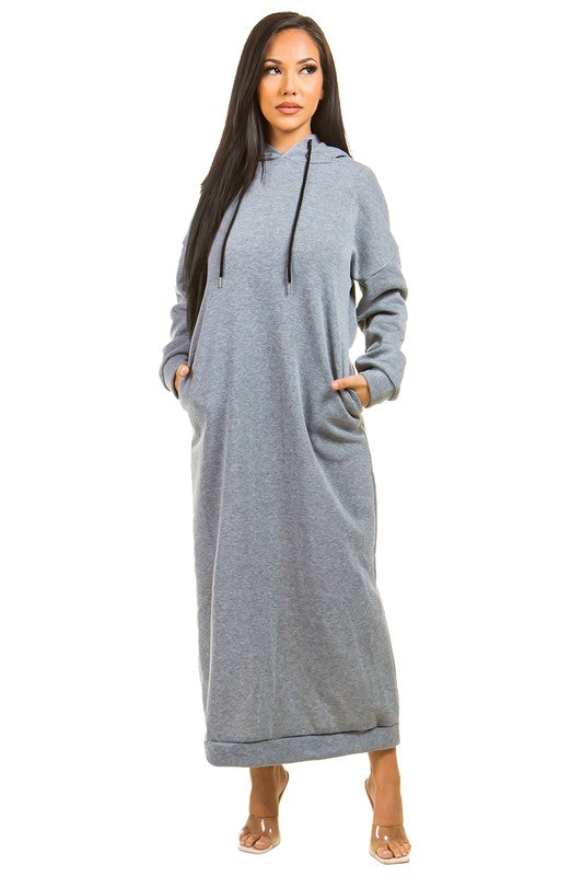 Long Sleeve Hoodie Dress