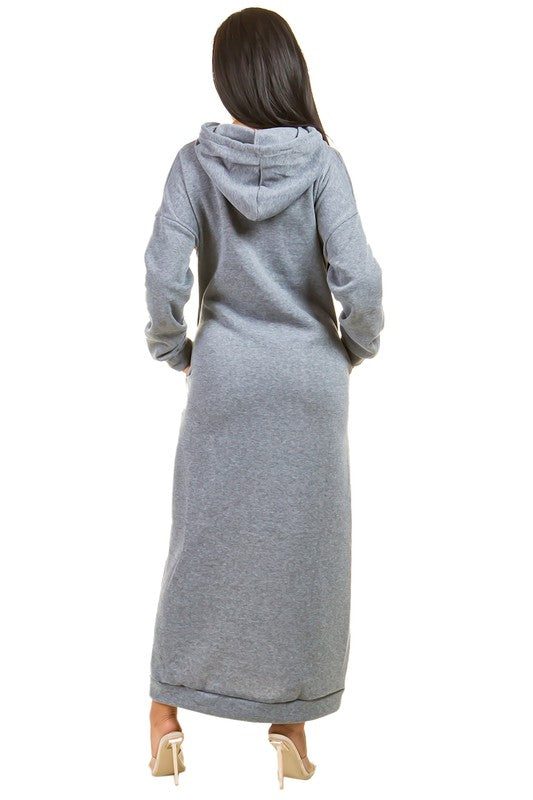Long Sleeve Hoodie Dress