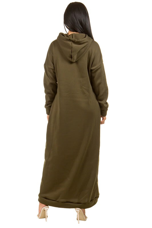 Long Sleeve Hoodie Dress