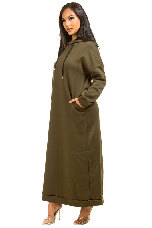 Long Sleeve Hoodie Dress