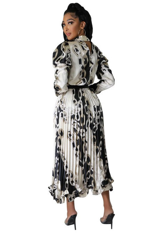 Fashion Long Sleeve Maxi Dress