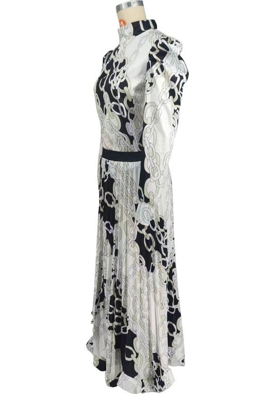 Fashion Long Sleeve Maxi Dress