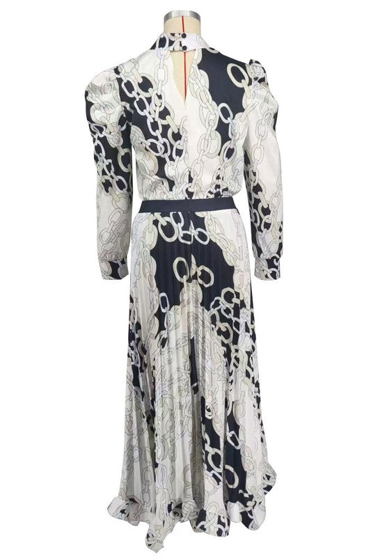 Fashion Long Sleeve Maxi Dress