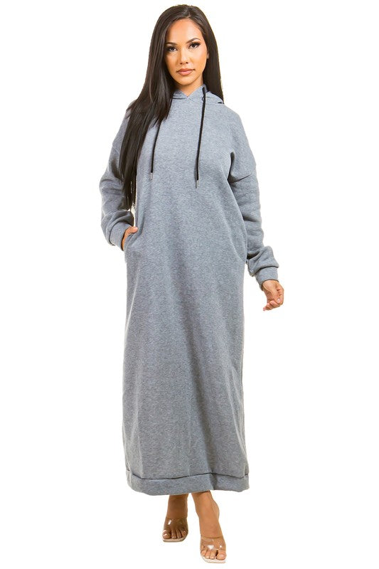 Long Sleeve Hoodie Dress
