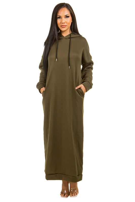 Long Sleeve Hoodie Dress
