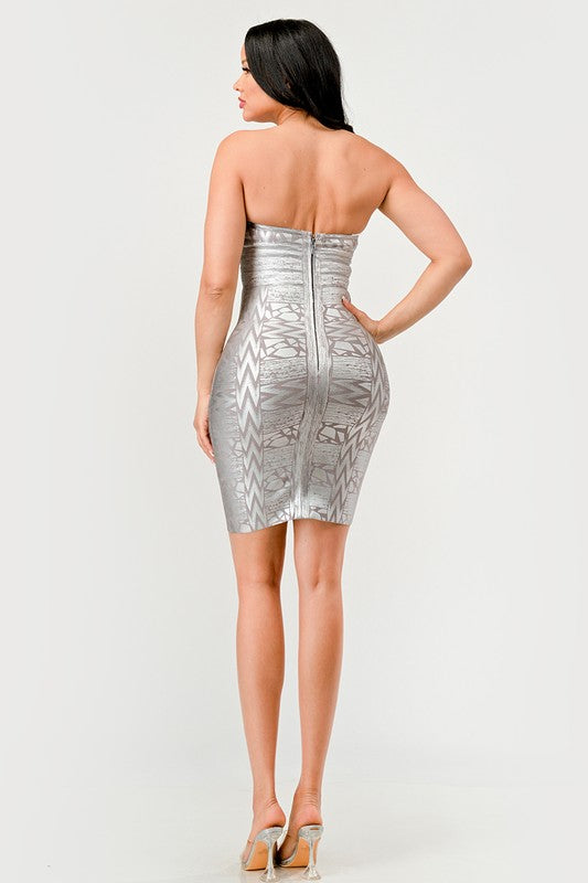 Strapless Sweetheart Fitted Dress