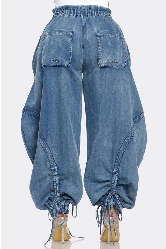 Harlem Denim Drawstring Pants