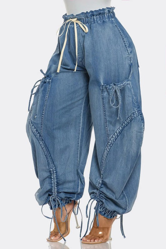 Harlem Denim Drawstring Pants