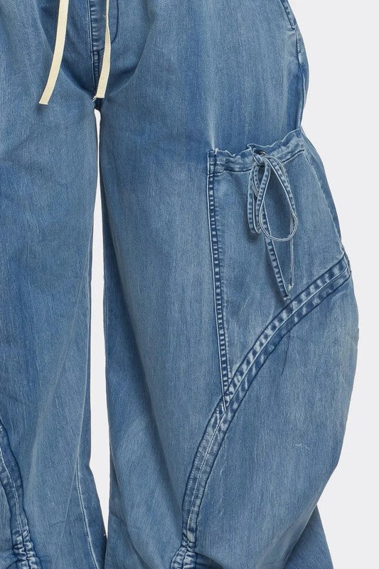 Harlem Denim Drawstring Pants